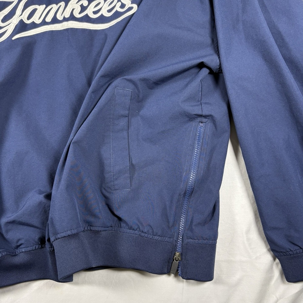 Vintage Y2K Nike New York Yankees Center Swoosh Dugout Pullover Jacket Mens XXL - Picture 6 of 14